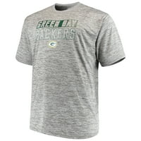 Muška veličanstvena grickalica Grey Green Bay Packers Big & Visoka zadnje šanse Ply Reflektirajuća majica