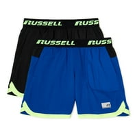 Russell Boys Nylon Performance kratke hlače, 2-pack, veličine 4-18