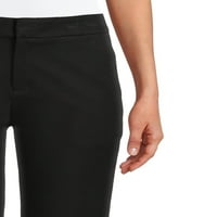 Vremena i TRU ženske srednje uspone tkane Capri hlače