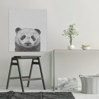Ispis slike usamljene pande na omotanom platnu