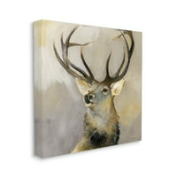 Stupell Elk Forest portret divljih životinja životinje i insekti Galerija slika omotano platno tiskanje zidne