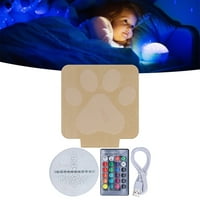 LED svjetlo, LED toplo noćno svjetlo s funkcijom zatamnjivanja daljinski upravljač za dječju spavaću sobu