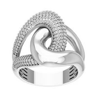 Araiya Sterling Silver Diamond Band prsten, veličina 7