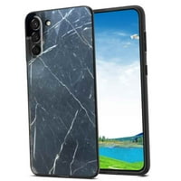 Kompatibilno sa Samsung Galaxy S22+ Plus futrolom za telefon, Službeno zaštitno od tamnog marble-kamena za slučaj