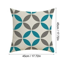 Domaći dekor Čvrsta boja geometrijskog platna za bacanje jastuka digitalni tiskar geometrijski figura jastučni