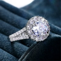 Prstenovi u obliku prstena, zaručnički prstenovi od cirkona, ženski vjenčani prstenovi u obliku kruške, modni