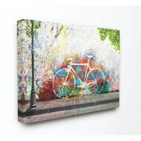 Dječja soba od Stupell šarene bicikle Rainbow Boathwalk Modern slikanje platna zidna umjetnost mladog i dokazanog