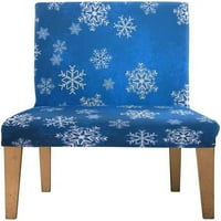 Božićni uzorci pahuljica elastična navlaka za stolicu zaštitna navlaka za sjedalo za blagovaonicu hotelske svadbene