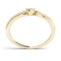Carat T.W. Dijamantni klaster u obliku zmaja 10kt zaručnički prsten od žutog zlata