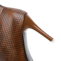Vuče ženske modne čizme za gležnjeve dame čvrste boje britanski stil bočni patentni patentni nožni prst tanki