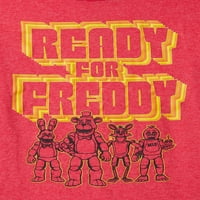 Pet noći kod Freddy's Boys Fazbear's Pizzeria Grafička majica, 2-pack, veličine 4-18