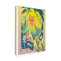 Zaštitni znak likovne umjetnosti 'Tropska vrtna ptica raja' platno umjetnost David Chestnutt