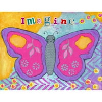 MARMONT HILL Zamislite leptir Jill Lambert slikati tisak na omotanom platnu