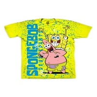 SpongeBob Squarepants Boys 4- SpongeBob i majica Patrick Splatter