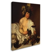 Zaštitni znak likovna umjetnost 'Adolescent Bacchus' platno umjetnost od Caravaggio
