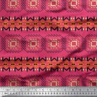 Poliesterska krep tkanina širine dvorišta u afričkom stilu u geometrijskom tisku