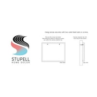 Stupell Industries Moody slojeviti potezi četkica za slikanje galerija zamotana platna za tisak zidne umjetnosti,