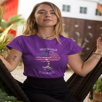 Majica američkih uzgajanih belizejskih korijena žena -Smartprints Dizajni, žensko maleno
