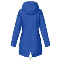 Ženski zimski kaputi plus size poslovni casual dugi jesenski Kaputi plavi, Američki