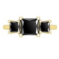 Ženski zaručnički prsten od 18k žutog zlata od 18k, veličina 8