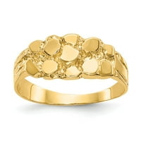 14k prsten od žutog zlata s tematskim grumenom, Veličina 6