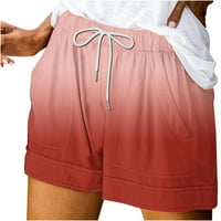 Plus-size ženske casual široke hlače s printom s vezicama
