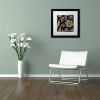 Zaštitni znak likovna umjetnost Daisy Cartwheels II Canvas Art by Color Bakery White Matte, crni okvir