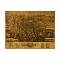 Red Atlas dizajnira 'Butte Mt 1884' Canvas Art