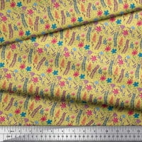 Rajonska šifonska tkanina od listova i cvjetnih umjetničkih otisaka na tkanini širine dvorišta