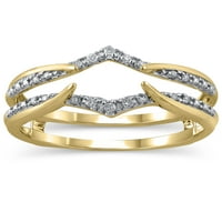 Dijamantni prsten od 10k žutog zlata, veličina 5