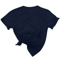 Strungten žensko ljeto ležerno labavo majice za print za suncokret okrugli vrat pulover kratki rukavi Košulje