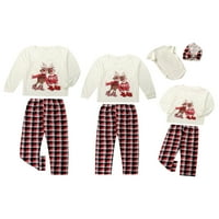 Obiteljske božićne pidžame, identični Setovi za spavanje s printom, pidžama Set za odrasle, pidžama za odmor u