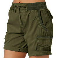 Ženske kratke hlače za žene, ženske teretne kratke hlače, ljetne labave bermudske kratke hlače s džepovima, široke