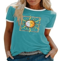 Ladies Suncower Tee Loof Loungewear tunika bluza za vrat modni pulover plaža majica