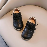 Ležerne kožne cipele od polka dot-a za djevojčice i dječake na vezanje