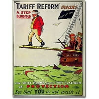 Zaštitni znak Art Tarifna reforma znači korak s onima, 1910. Canvas Wall Art