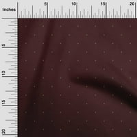 + viskozni dres čokoladno smeđa Tkanina s apstraktnim uzorkom u obliku malog lista Uradi Sam tkanina za prošivanje