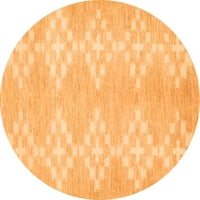 Moderni tepisi u jednobojnoj narančastoj boji, kvadratni 6 stopa