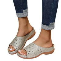 Ženske sandale cipele klinovi okretaju flops modne kopče sandale ljetne cipele za žene zlato 8.5