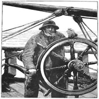 Mornar, 19. stoljeće. Nwood Engraving, 1895. Ispis plakata