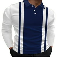 Niuer muški vrhovi bluza za vrat dugih rukava Polo košulja casual tinejskog sloja pulover stil e s