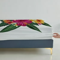 Šareni cvijet ugrađen lim s jastučnicama visokokvalitetni posteljina kućica Tekstil moderan, blizanac