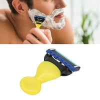 Oštrica s uklonjivim gumbom muške britvice za brijanje vodootporne žute boje prilagođene bradi