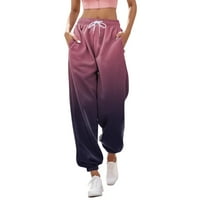 NJSHNMN ženske joggerske joge joge hlače s visokim strukom