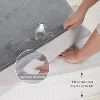 Jedinstvene ponude baršunasti vodootporni pokrivač za pokrivanje, puna, siva
