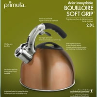 Primula Soft Grip QT zviždanje bakrenog čajnika od nehrđajućeg čelika