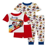 Pamučna pletena pidžama za dječake od 4 komada, veličine od 2 do 4 godine
