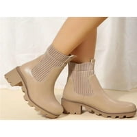 Ferndule Womens Chelsea Boots Elastic Winter Boot Slip na čizme za gležnjeve modno casual formalni potplat za