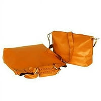 Slatka strast - elegantna smeđa podesiva torbica za torbicu kože kože