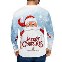 $ 2 / muški casual pulover s kratkim rukavima, majica s realnim printom snjegovića od 3 inča, ulična odjeća